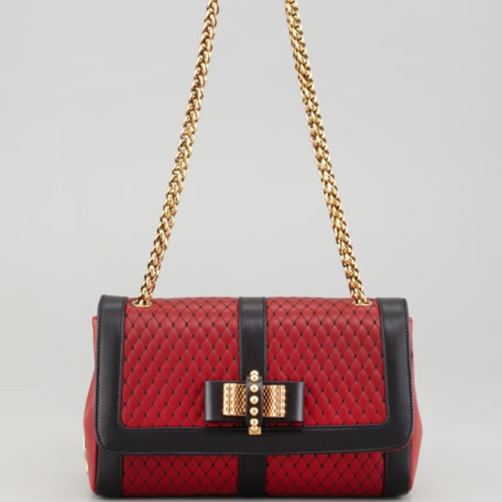 CHRISTIAN LOUBOUTIN SWEET CHARITY BAG *VERY RARE!!* SIGNATURE RED - RETAIL $2500